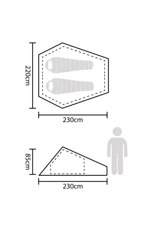 Backpacker Lightweight 2 Man Tent